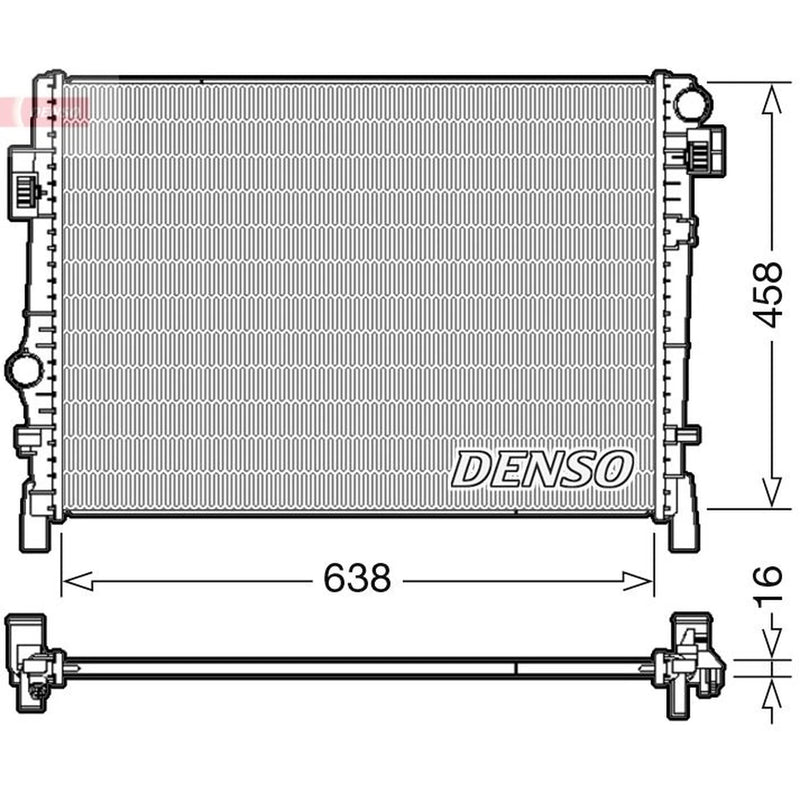 Denso Engine Radiator DRM09054