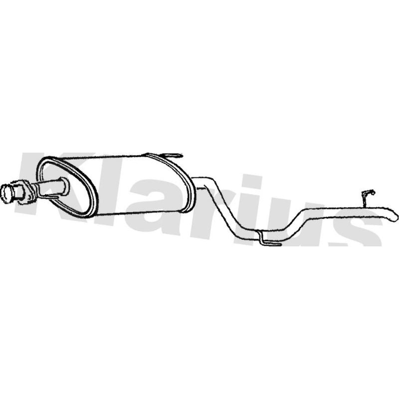 Klarius Box With Tail Pipe Rear MZ357V