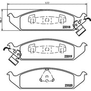 Mintex Front Brake Pad Set MDB1784