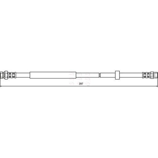 Apec Brake Hydraulic Hose Line Rear HOS3363