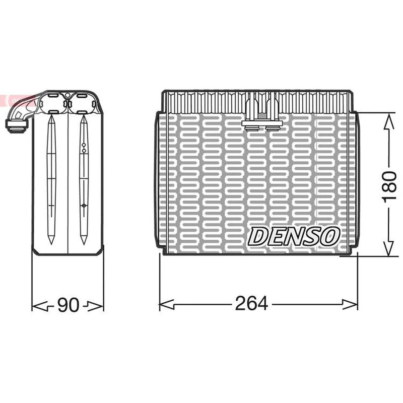 Denso Air Conditioning Evaporator DEV01010