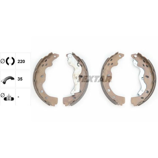 Textar Brake Shoe Set Axle Kit 91067500