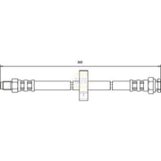 NAPA Brake Hydraulic Hose Line Rear NBH1238