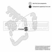 First Line Intercooler Turbo Charge Air Hose FTH1256