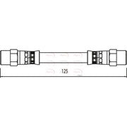 Apec Brake Hydraulic Hose Line Rear Right HOS3955