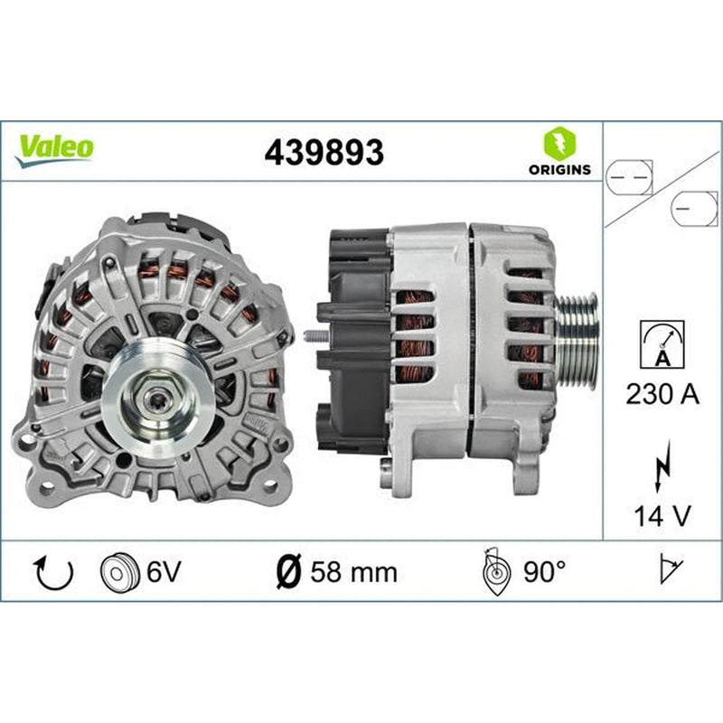 Valeo Car Alternator 12V 439893