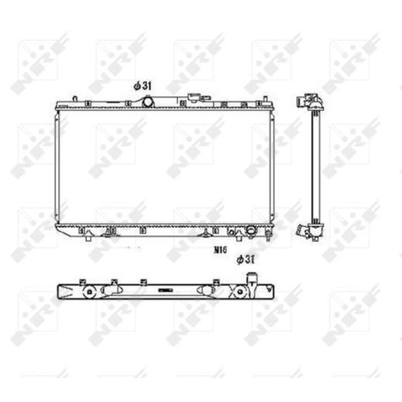 NRF Engine Radiator 53446