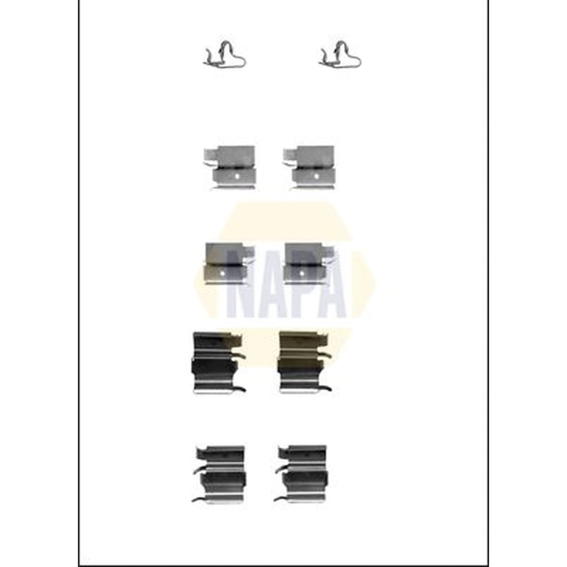 NAPA Brake Pad Accessory Fitting Kit Front NFK1385