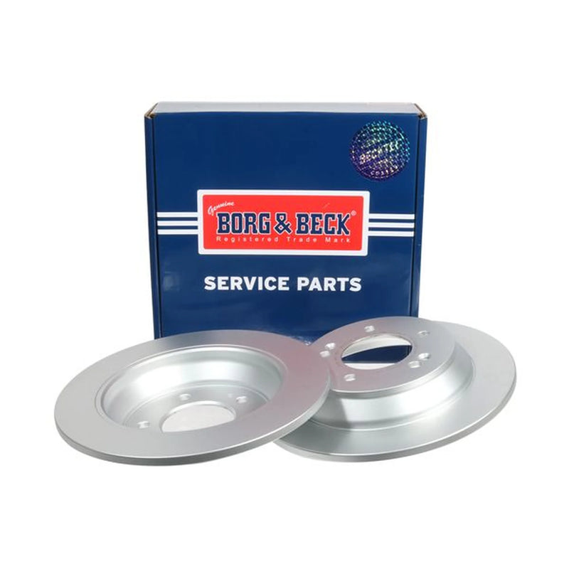 Borg & Beck 2 x Solid Rear Brake Discs BBD5398