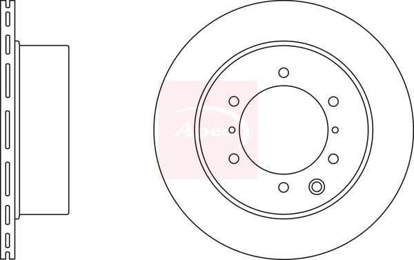 Apec 2 x Brake Disc Set Vented