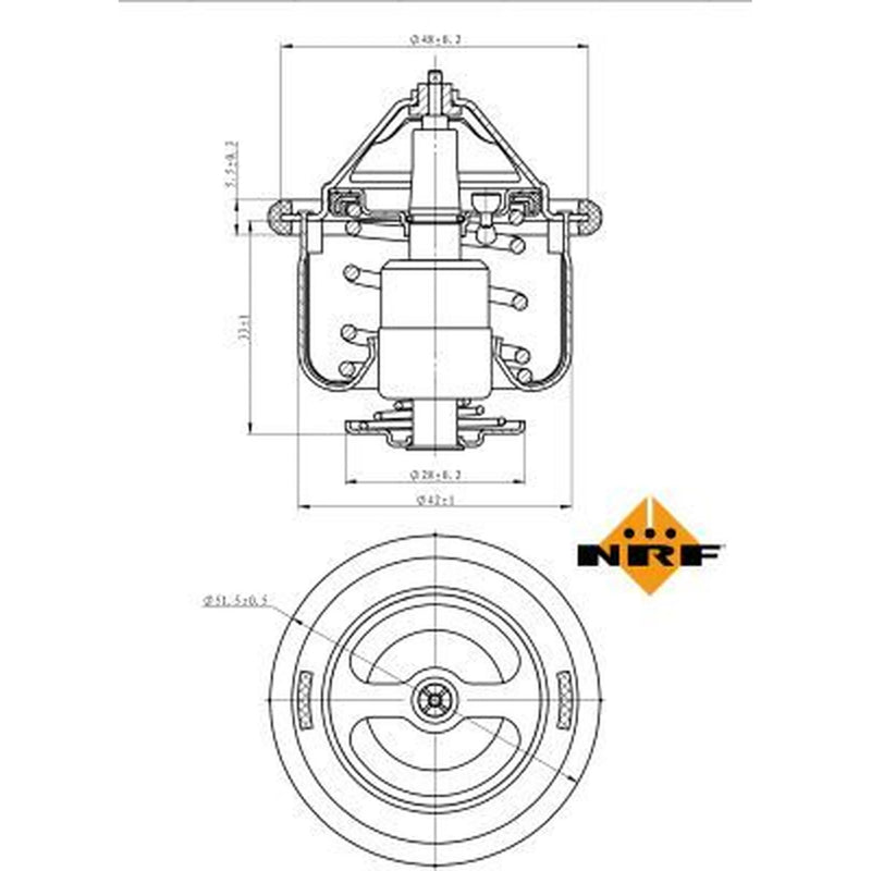 NRF Thermostat,Coolant 725190