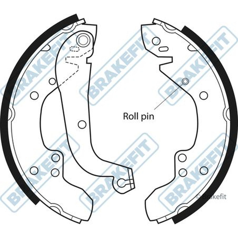 Apec Brake Shoe Set Axle Kit BSH1091