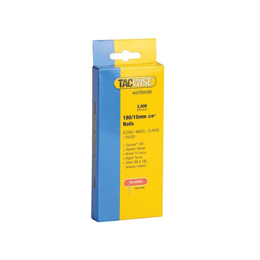 Tacwise 180 18 Gauge 15mm Nails (Pack 2000) - 0359