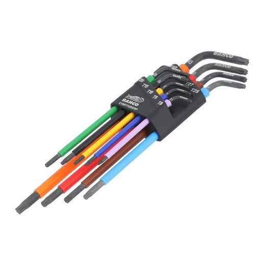 Bahco C1997TORX/9P Long TORX® Coloured L-Key Set, 9 Piece - C1997TORX/9P