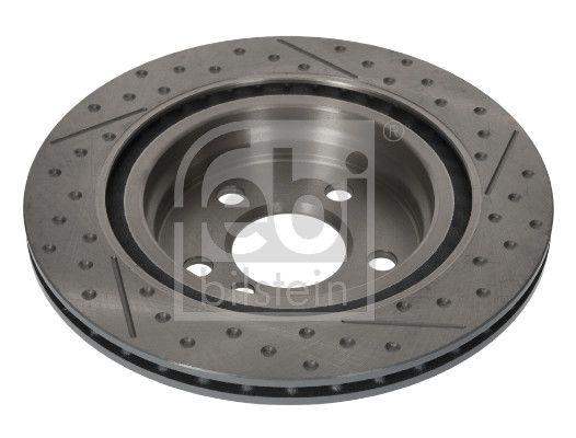Febi 2 x Brake Disc Set Slotted/Perforated Rear