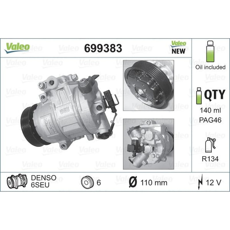 Valeo Air Conditioning Compressor 699383