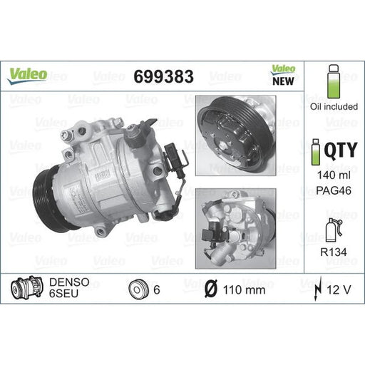 Valeo Air Conditioning Compressor 699383