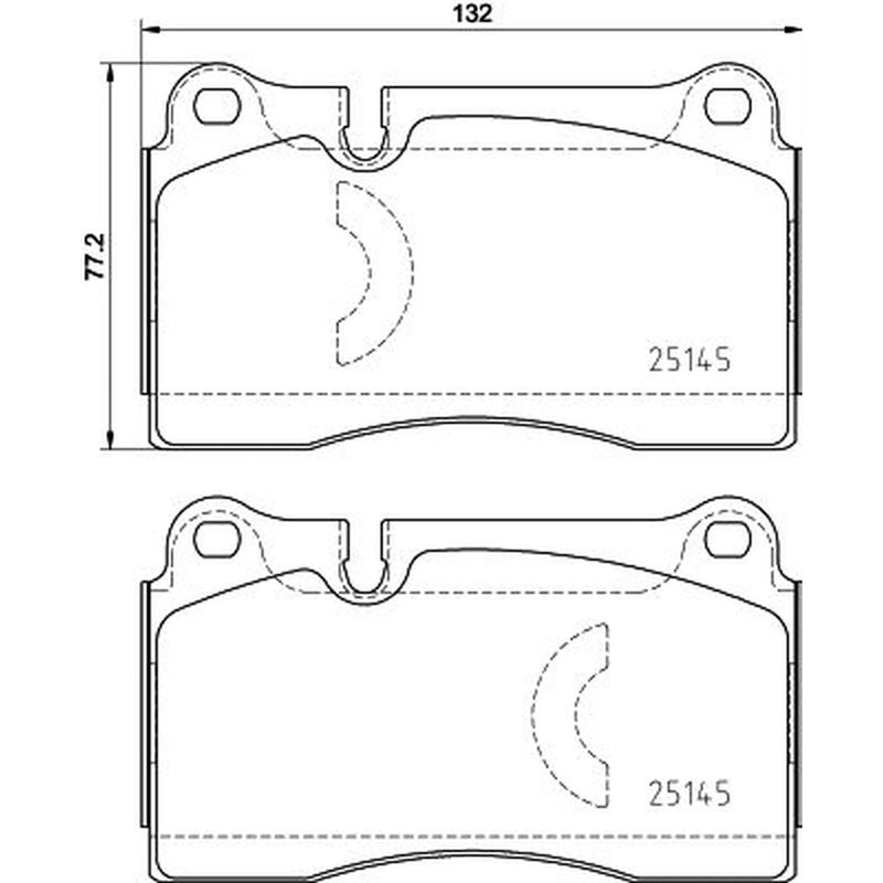 Brembo 4 x Front Brake Pad Set P85159