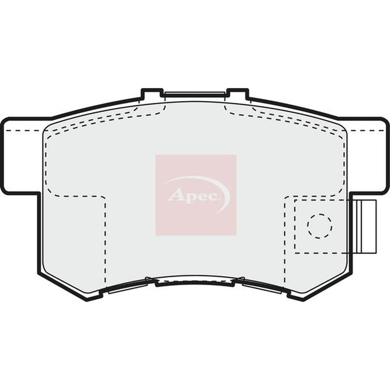 Apec Rear Brake Pad Set PAD1010