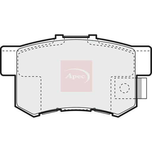 Apec Rear Brake Pad Set PAD1010