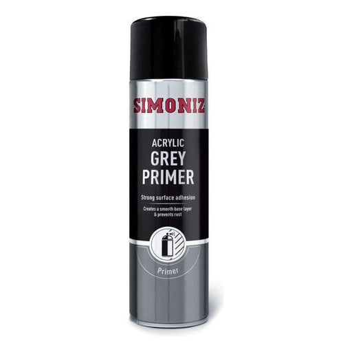 Simoniz Large Grey Primer Acrylic Aerosol Auto Car Spray Paint 500ml SIMP11D Simoniz  - Town Parts