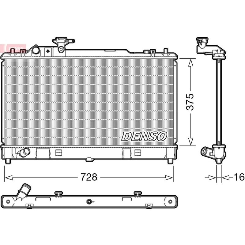Denso Engine Radiator DRM44033