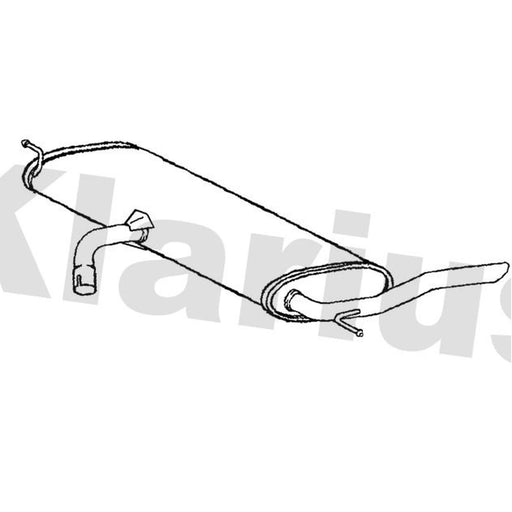 Klarius Box With Tail Pipe Rear VW954H