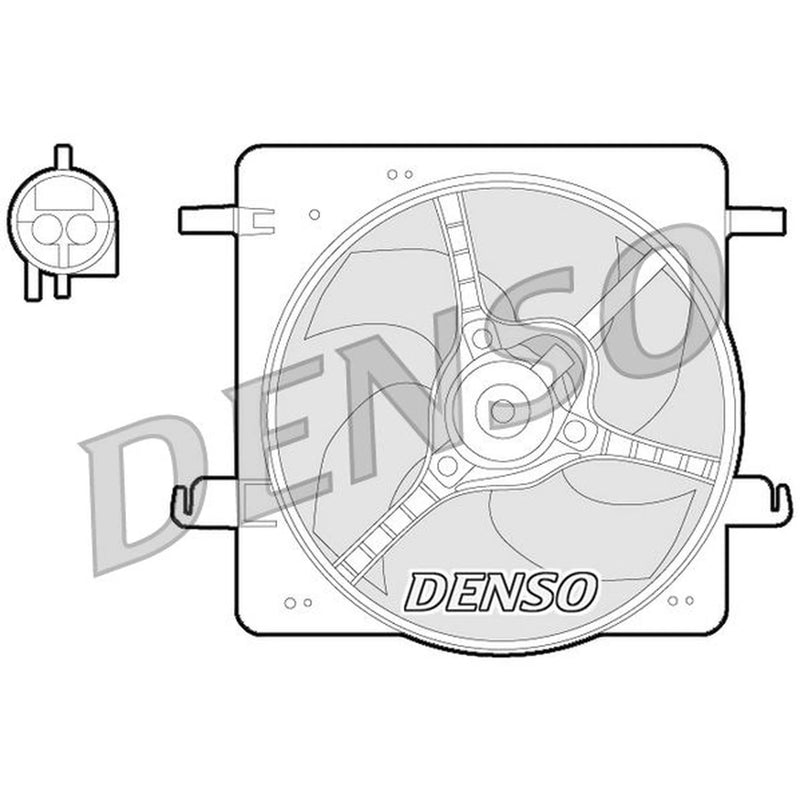 Denso Engine Cooling Fan DER10008