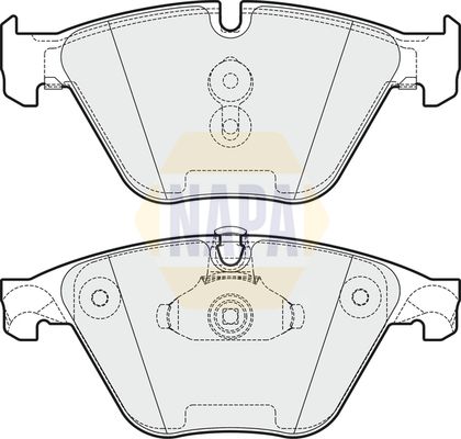 NAPA Front Vented & Rear Vented Brake Discs & Pads fits BMW