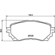DON Front Brake Pad Set PCP1263