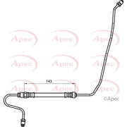Apec Brake Hydraulic Hose Line Rear Left HOS4148