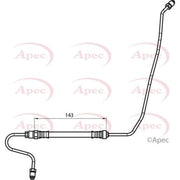 Apec Brake Hydraulic Hose Line Rear Left HOS4148