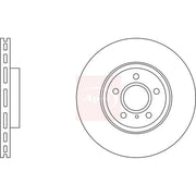 Apec 2 x Vented Front Brake Discs DSK2901