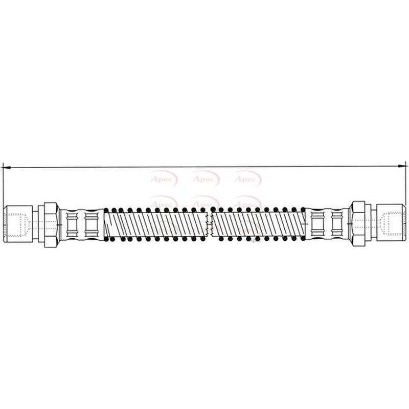 Apec Brake Hydraulic Hose Line Rear Left HOS3814