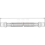 Apec Brake Hydraulic Hose Line Rear Left HOS3814