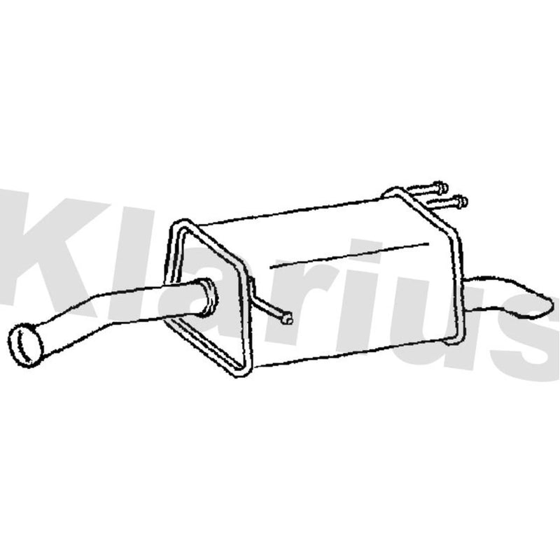 Klarius Box With Tail Pipe Rear KA38D