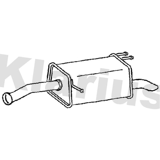 Klarius Box With Tail Pipe Rear KA38D