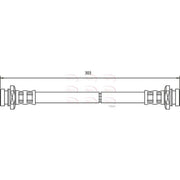 Apec Brake Hydraulic Hose Line Rear HOS3583