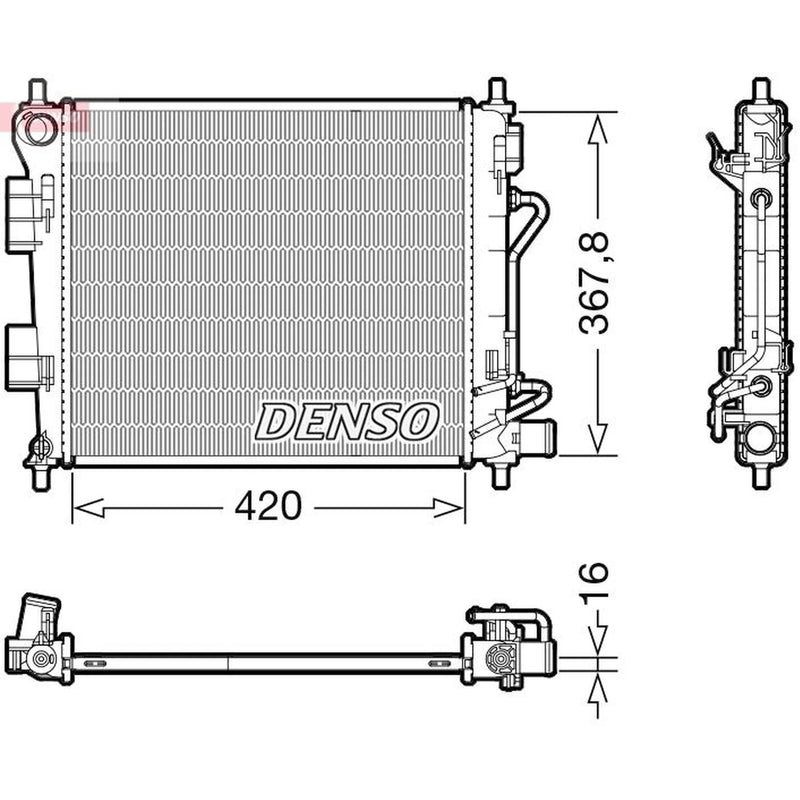 Denso Engine Radiator DRM41018