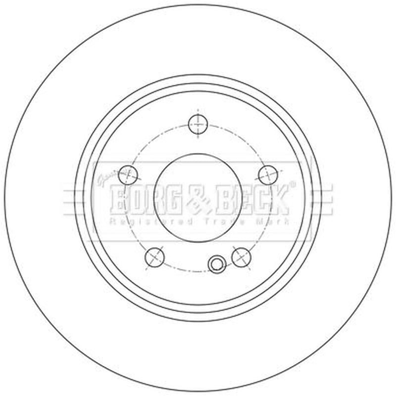 Borg & Beck 2 x Solid Rear Brake Discs BBD7019S