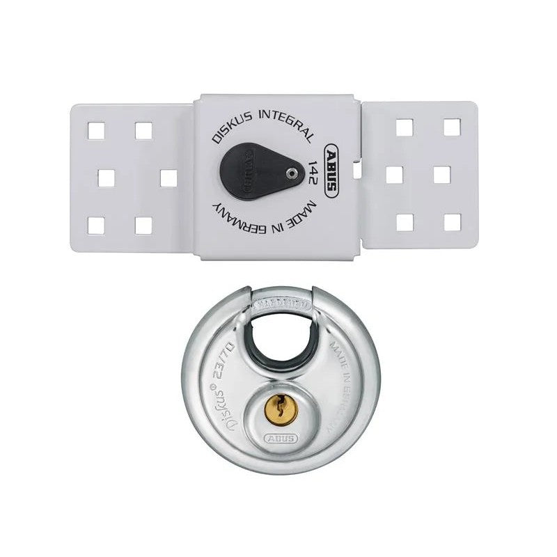 ABUS Mechanical 142 Series Sliding Door Van Lock & 23/70mm Diskus® Padlock