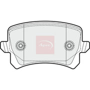 Apec Rear Brake Pad Set PAD1654