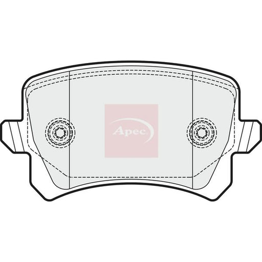 Apec Rear Brake Pad Set PAD1654