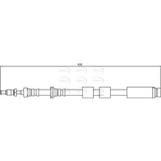 Apec Brake Hydraulic Hose Line Rear Right HOS4152