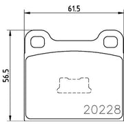 Mintex Front Brake Pad Set MDB1081