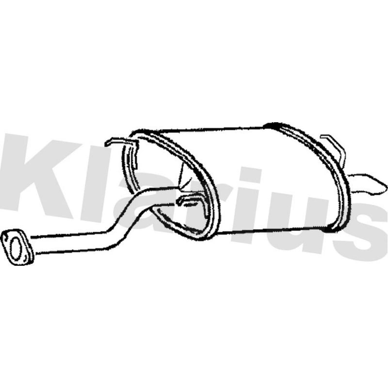 Klarius Box With Tail Pipe Rear RR321X
