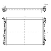 NRF Engine Radiator 58242A