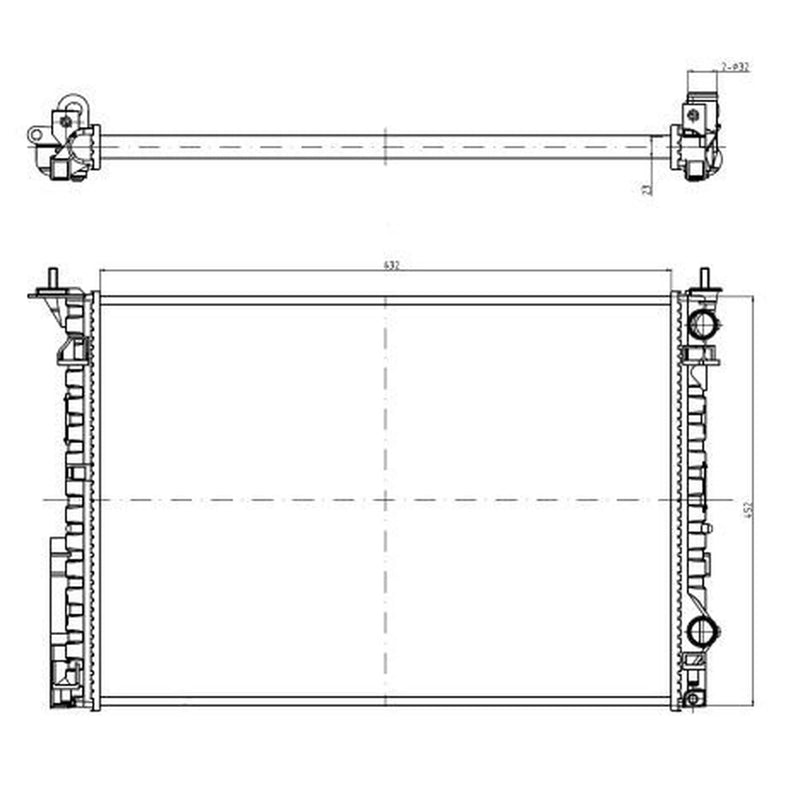 NRF Engine Radiator 58242A