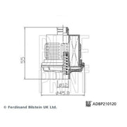 Blue Print AWD Multi-plate Clutch Hydraulic Filter ADBP210120