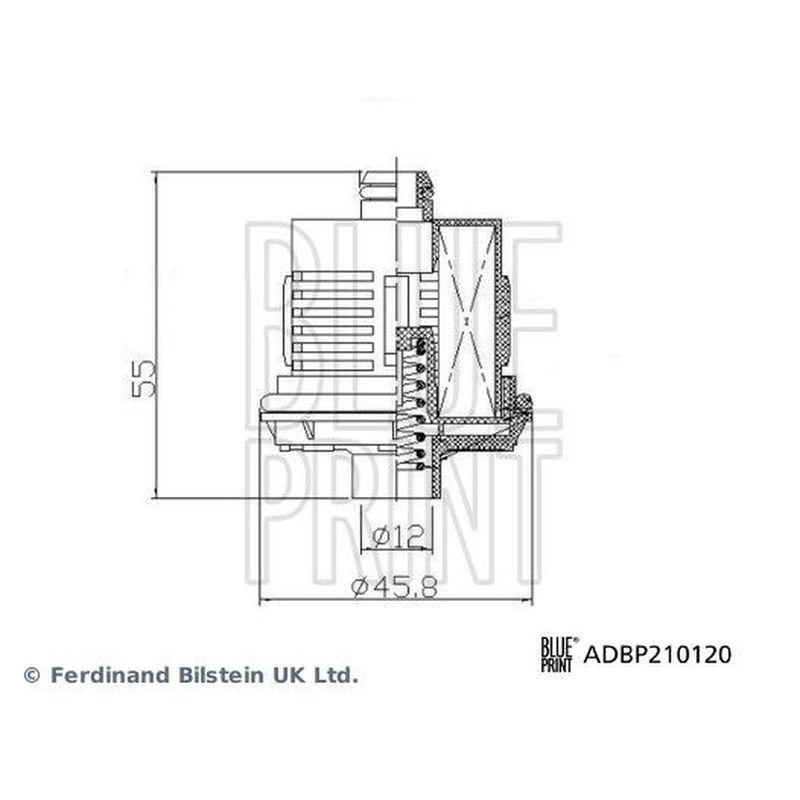 Blue Print AWD Multi-plate Clutch Hydraulic Filter ADBP210120